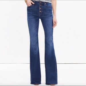 Madewell Flea Market Flare Jeans with Button Fly